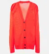 Jil Sander Wool Cardigan In Red