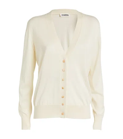 JIL SANDER WOOL-CASHMERE CARDIGAN