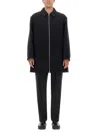 Jil Sander Man Coat Black Size 46 Wool In Black