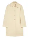 Jil Sander Wool Coat In Neutral