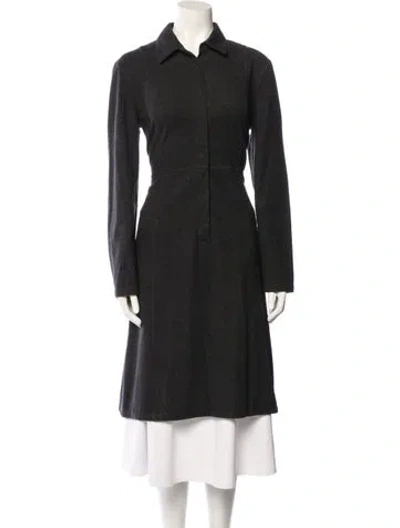 Pre-owned Jil Sander Wool Coat In Black