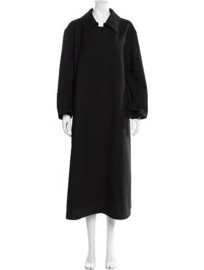Pre-owned Jil Sander Wool Coat In Black