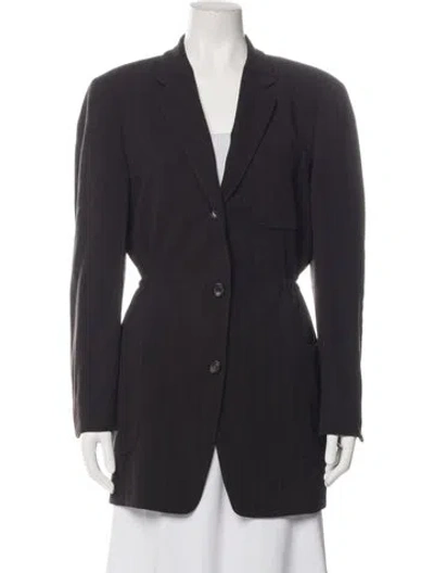 Pre-owned Jil Sander Wool Coat In Black
