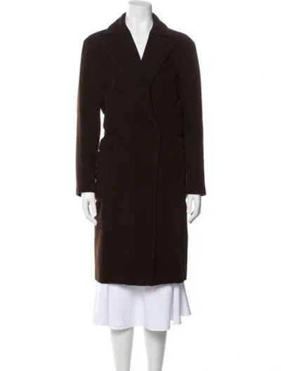 Pre-owned Jil Sander Wool Coat In Brown