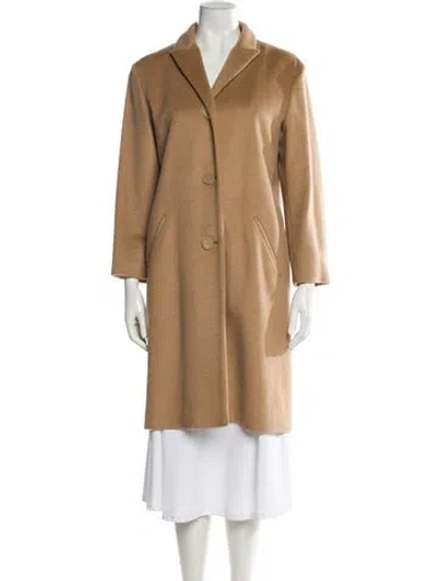 Pre-owned Jil Sander Wool Coat In Brown