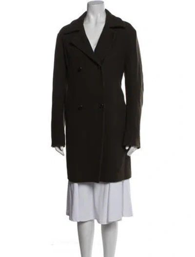 Pre-owned Jil Sander Wool Coat In Brown