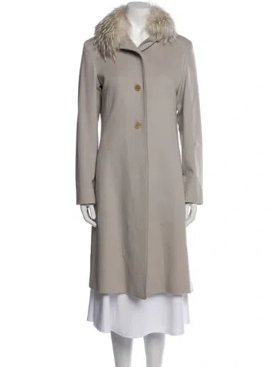 Pre-owned Jil Sander Wool Coat In Gray