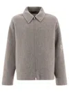 Jil Sander Relaxed Fit Wool Jacket For Men In Grey