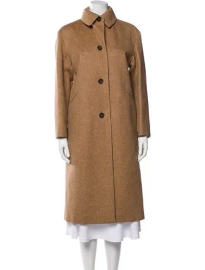 Pre-owned Jil Sander Wool Coat In Neutral