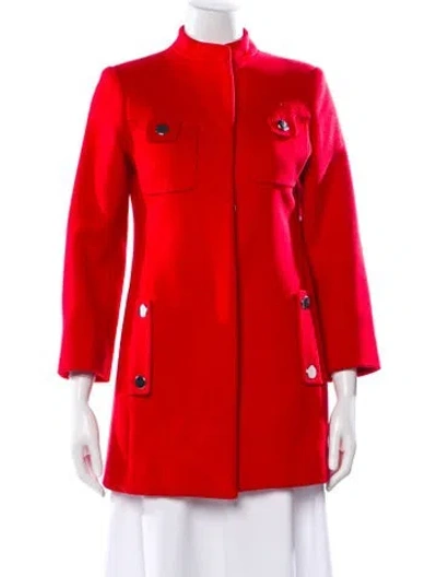 Pre-owned Jil Sander Wool Coat In Red