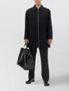 Jil Sander Wool Coat With Regular Fit And Collared In Black