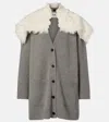 Jil Sander Wool, Cotton, And Cashmere-blend Cardigan In Gray