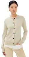 Jil Sander Wool Crew Neck Cardigan Lemon Green In Lemon Green