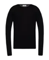 Jil Sander Cotton Crew Neck T-shirt With Long Sleeves In Black