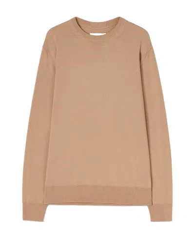 Jil Sander Wool Crew-neck Jumper In Rose Beige