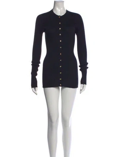 Pre-owned Jil Sander Wool Crew Neck Sweater In Black