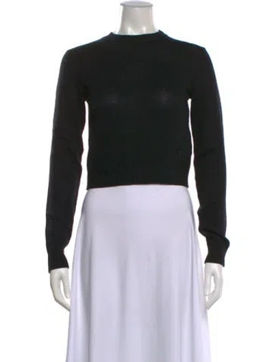 Pre-owned Jil Sander Wool Crew Neck Sweater In Black