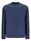 Jil Sander Wool Crew-neck Sweater In Blue