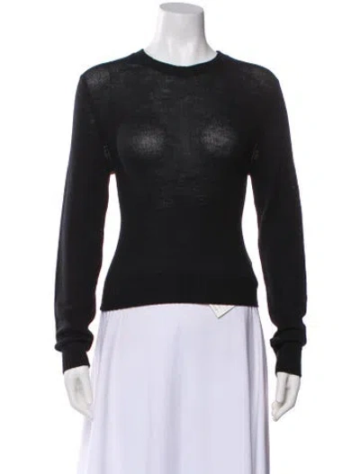 Pre-owned Jil Sander Wool Crew Neck Sweater In Blue