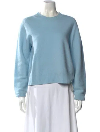 Pre-owned Jil Sander Wool Crew Neck Sweater In Blue