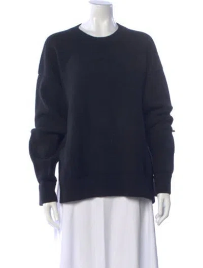 Pre-owned Jil Sander Wool Crew Neck Sweater In Blue