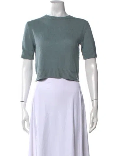 Pre-owned Jil Sander Wool Crew Neck Sweater In Blue