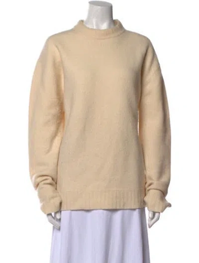 Pre-owned Jil Sander Wool Crew Neck Sweater In Neutral