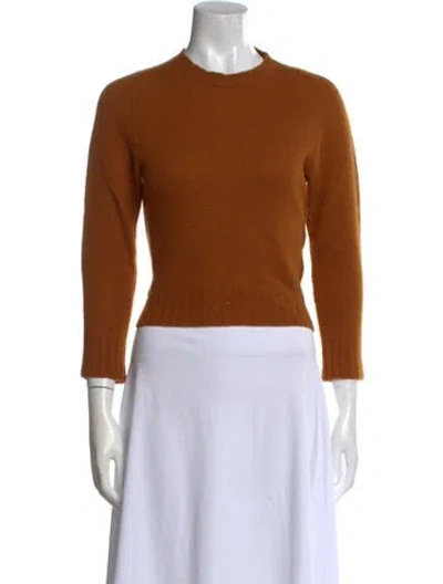 Pre-owned Jil Sander Wool Crew Neck Sweater In Neutral