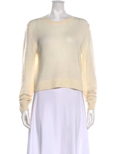 Pre-owned Jil Sander Wool Crew Neck Sweater In Neutral