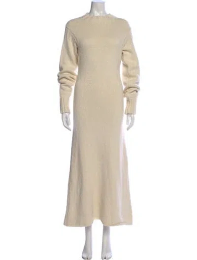 Pre-owned Jil Sander Wool Crew Neck Sweater In Neutral