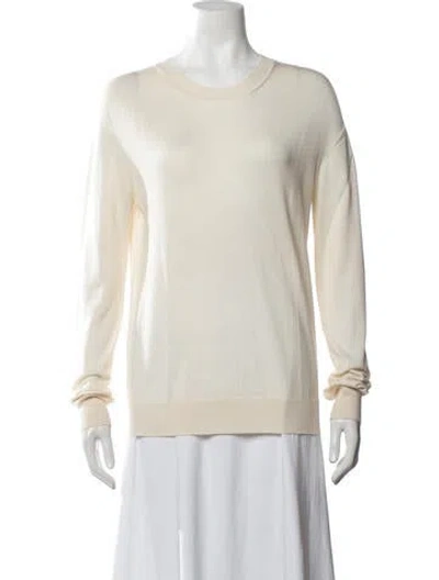 Pre-owned Jil Sander Wool Crew Neck Sweater In Neutrals