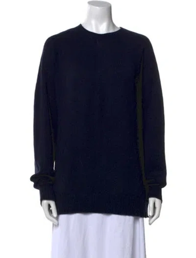 Pre-owned Jil Sander Wool Crew Neck Sweater W/ Tags In Blue