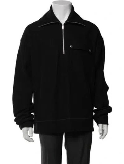 Pre-owned Jil Sander Wool Crew Neck Sweatshirt In Black