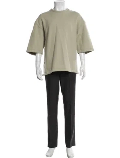 Pre-owned Jil Sander Wool Crew Neck T-shirt In Green