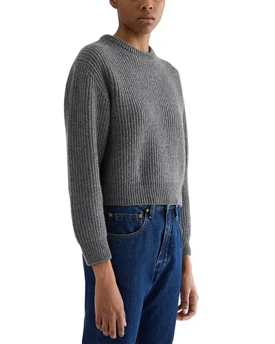 Jil Sander Wool Crewneck Sweater In Gray