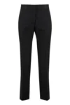 Jil Sander Cropped Wool Trousers With Back And Side Pockets