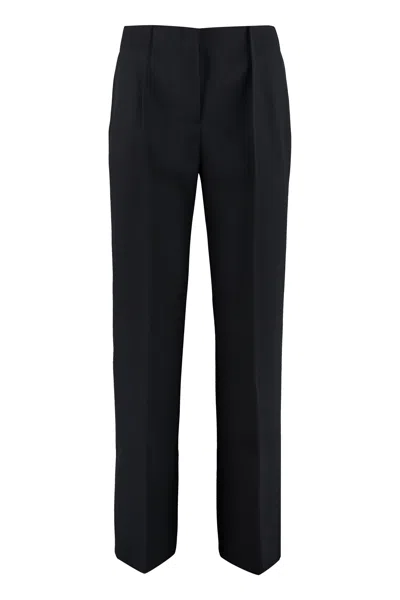 Jil Sander Fluid Trousers In Black