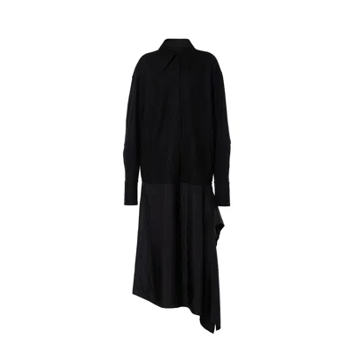 Jil Sander Wool Dress In Black