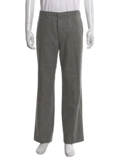 Pre-owned Jil Sander Wool Dress Pants In Gray