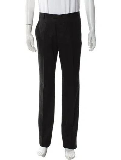 Pre-owned Jil Sander Wool Dress Pants In Gray
