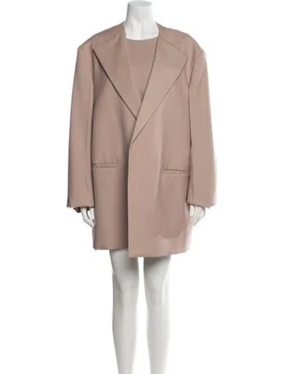 Pre-owned Jil Sander Wool Dress Set In Neutral