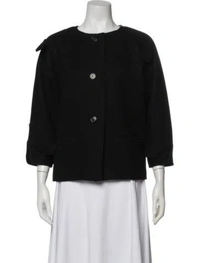 Pre-owned Jil Sander Wool Evening Jacket In Black