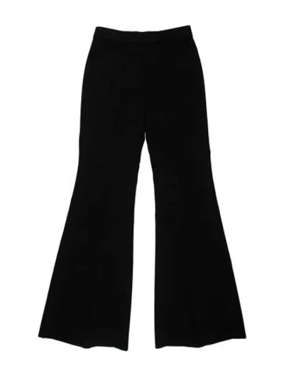 Pre-owned Jil Sander Wool Flared Pants In Black