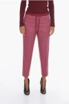 Jil Sander Wool Front-pleated Trousers With Drawstring