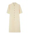Jil Sander Wool Gabardine Long Shirt In Nude