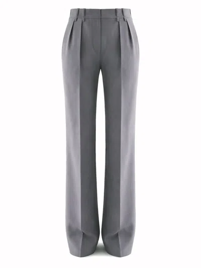 Jil Sander Wool Gabardine Pants In Gray