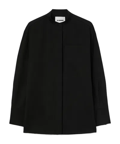 Jil Sander Oversized Shirt In Black