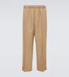 Jil Sander Wool Gabardine Tapered Pants In Beige