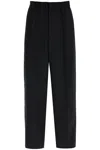 Jil Sander Pressed-crease Wool Trousers In Black (black)
