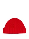 Jil Sander Wool Hat In Red
